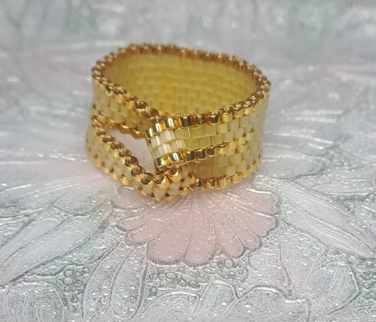 Royal beaded ring