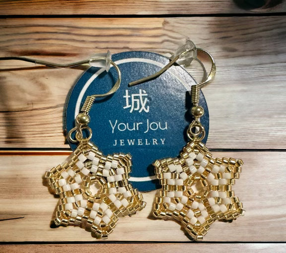 Mini Star Miyuki earrings