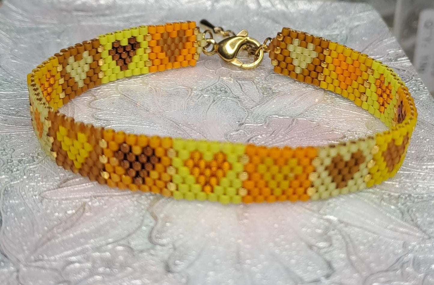 stitched hearts bracelet