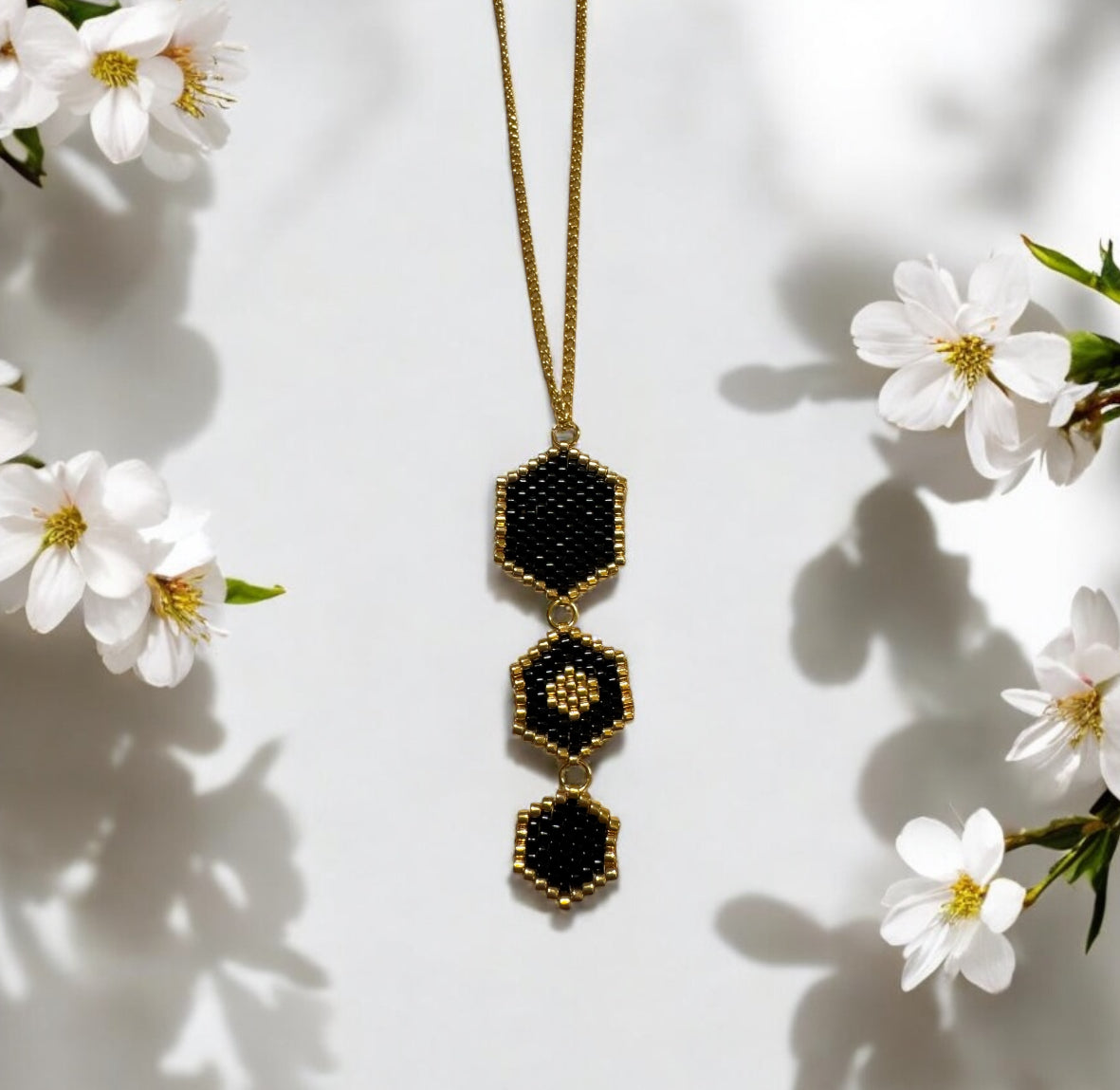 Honeycomb Miyuki Necklace