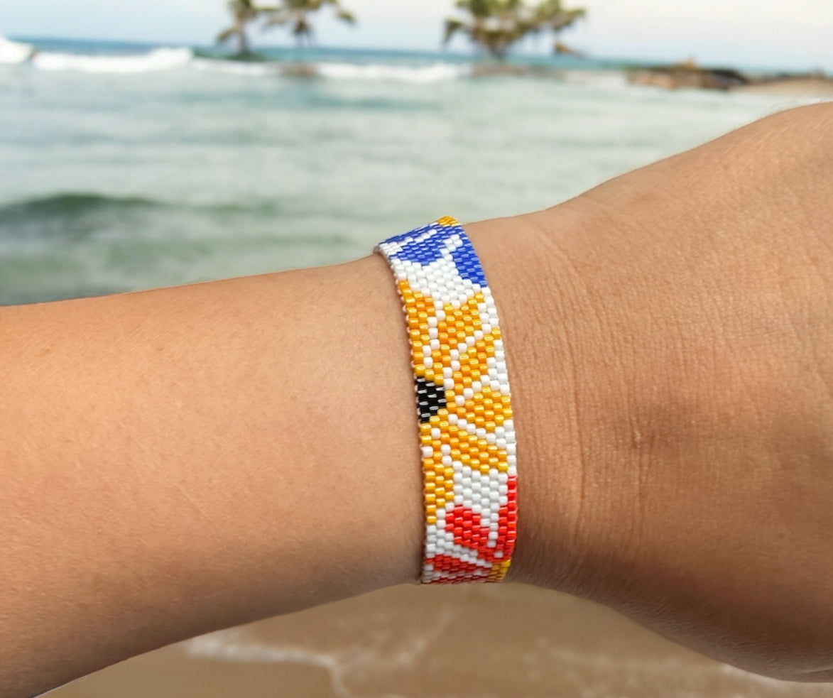 Multicolor Flower Miyuki Bracelet