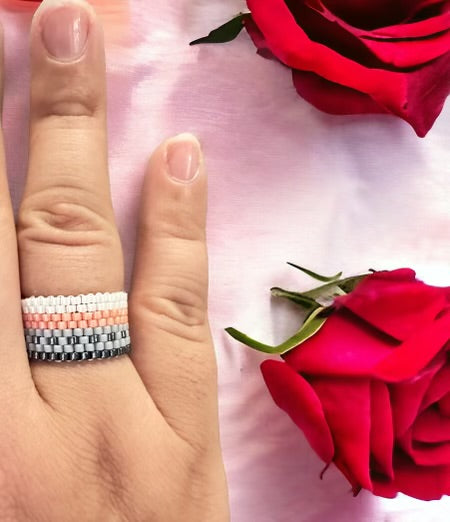 Sweetheart Miyuki rings