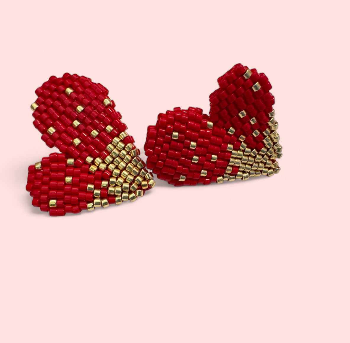 Sparkling hearts Miyuki Earrings