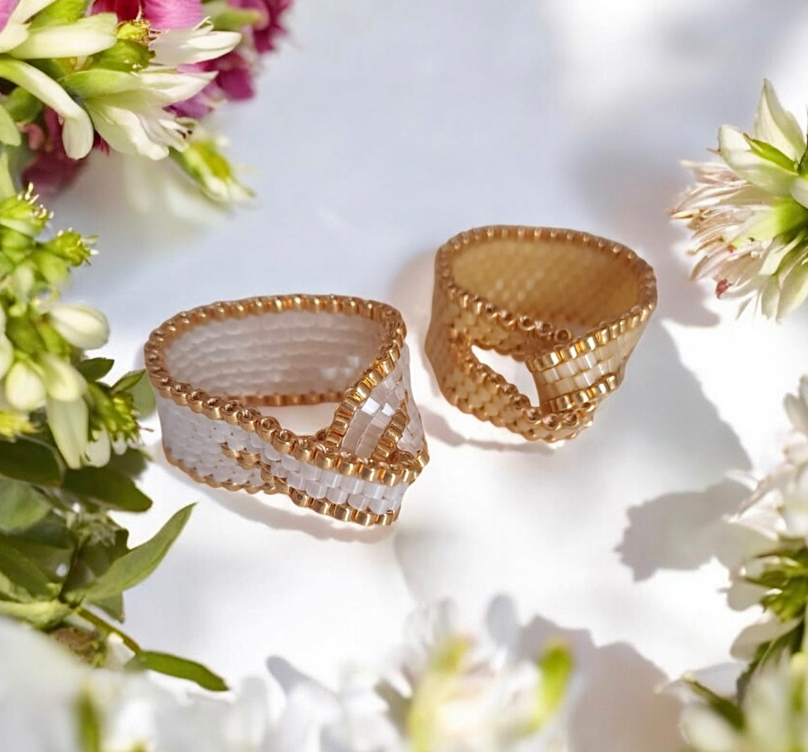 Royal beaded ring