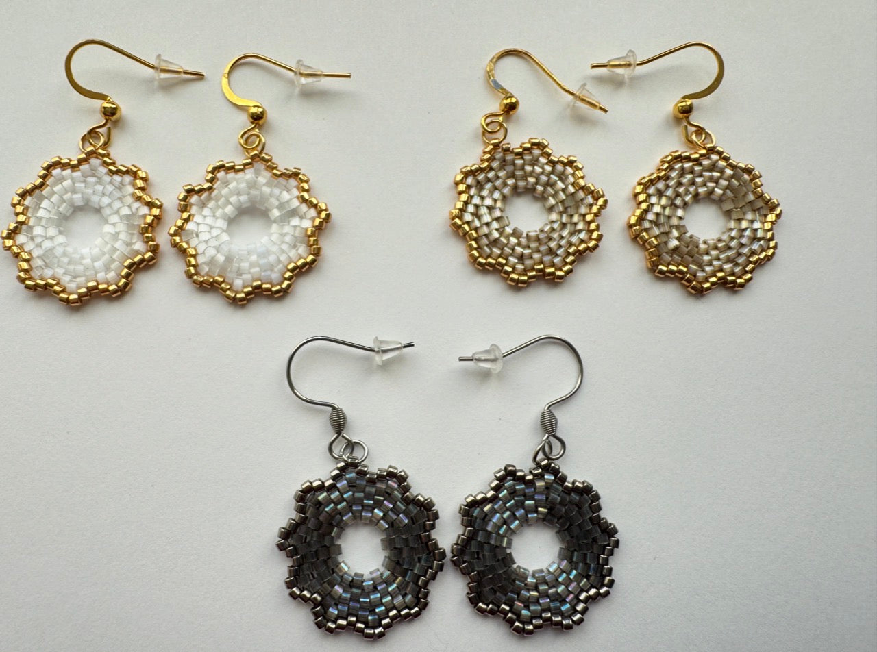 Bright star Miyuki Earrings