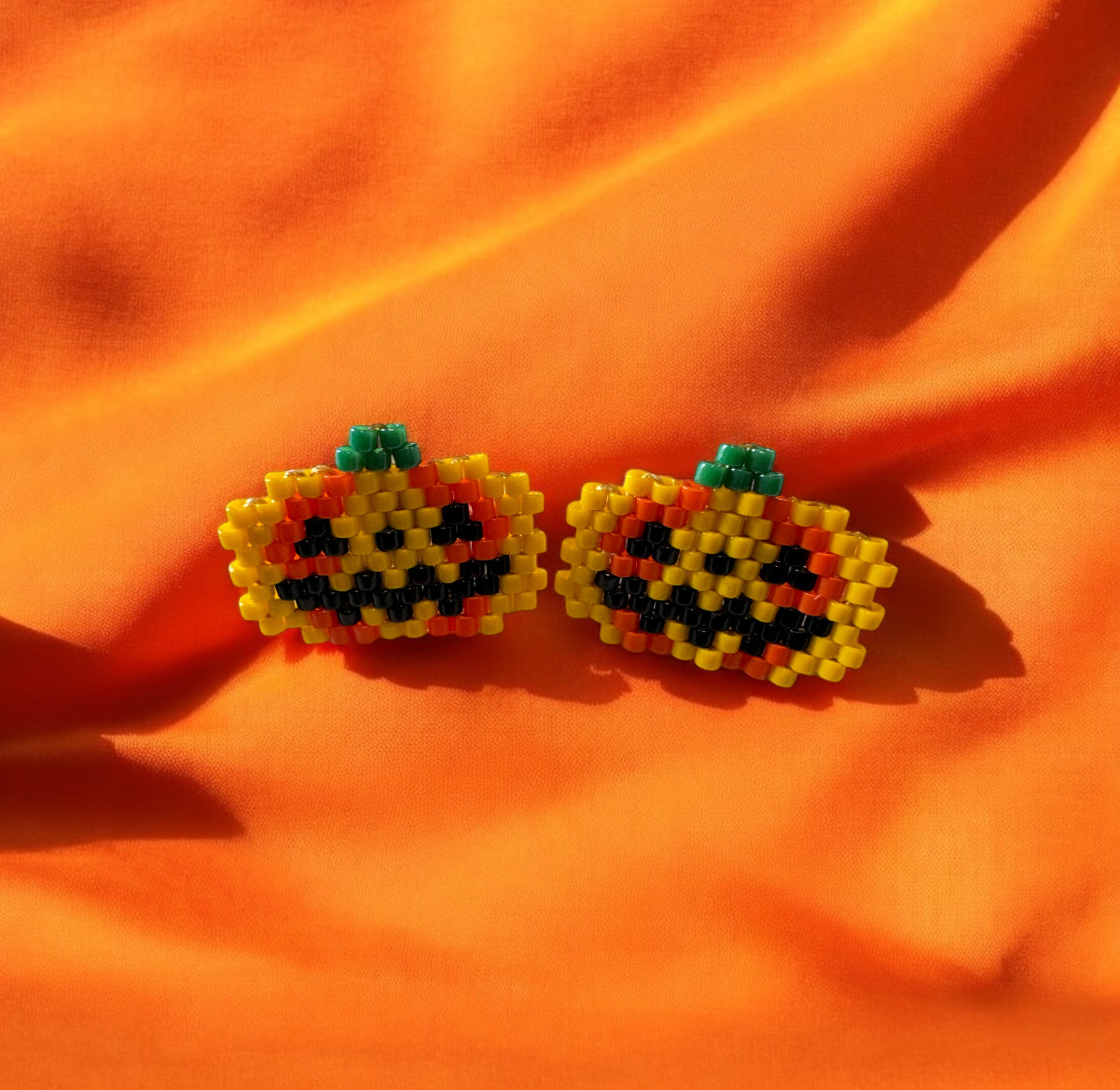 Little pumpkin Miyuki earrings