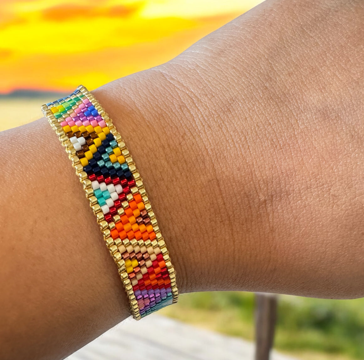 Multicolored Miyuki Bracelet