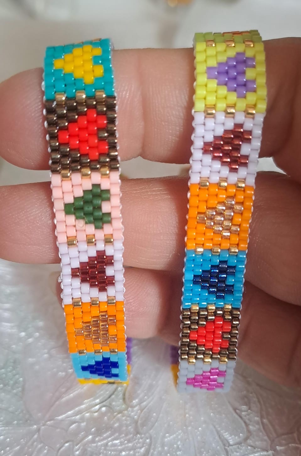 stitched hearts bracelet