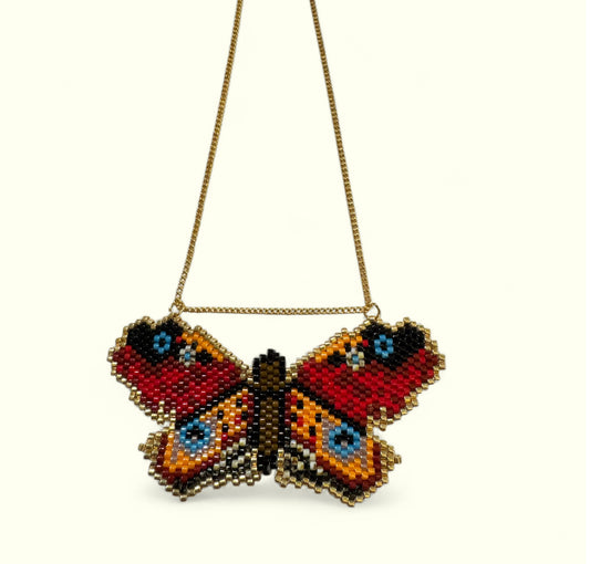 Red Butterfly Necklace