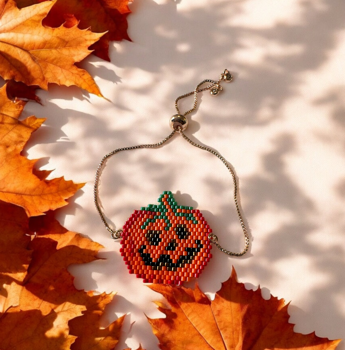 Pumpkin Miyuki Bracelet