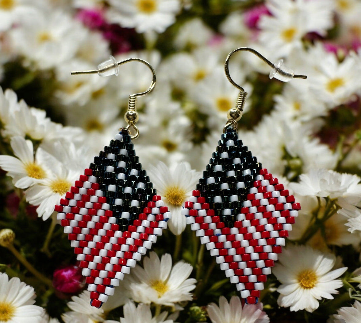 American Flag 🇺🇸 Miyuki Earring