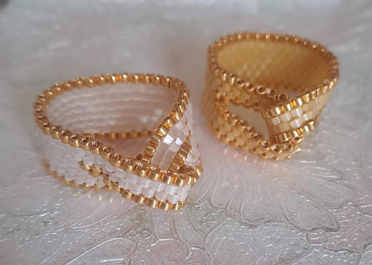 Royal beaded ring