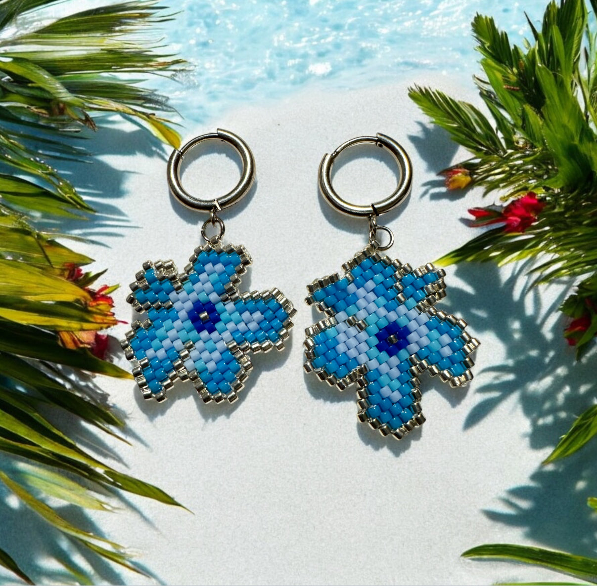 Hawaiian flower Earrings