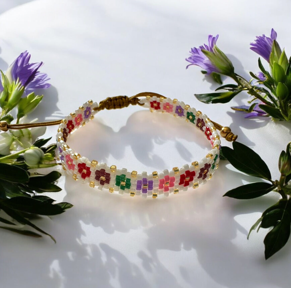 Blooming Roses Miyuki Bracelet