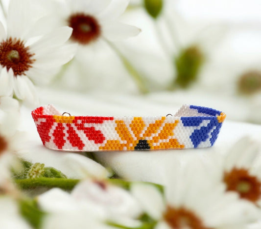 Multicolor Flower Miyuki Bracelet